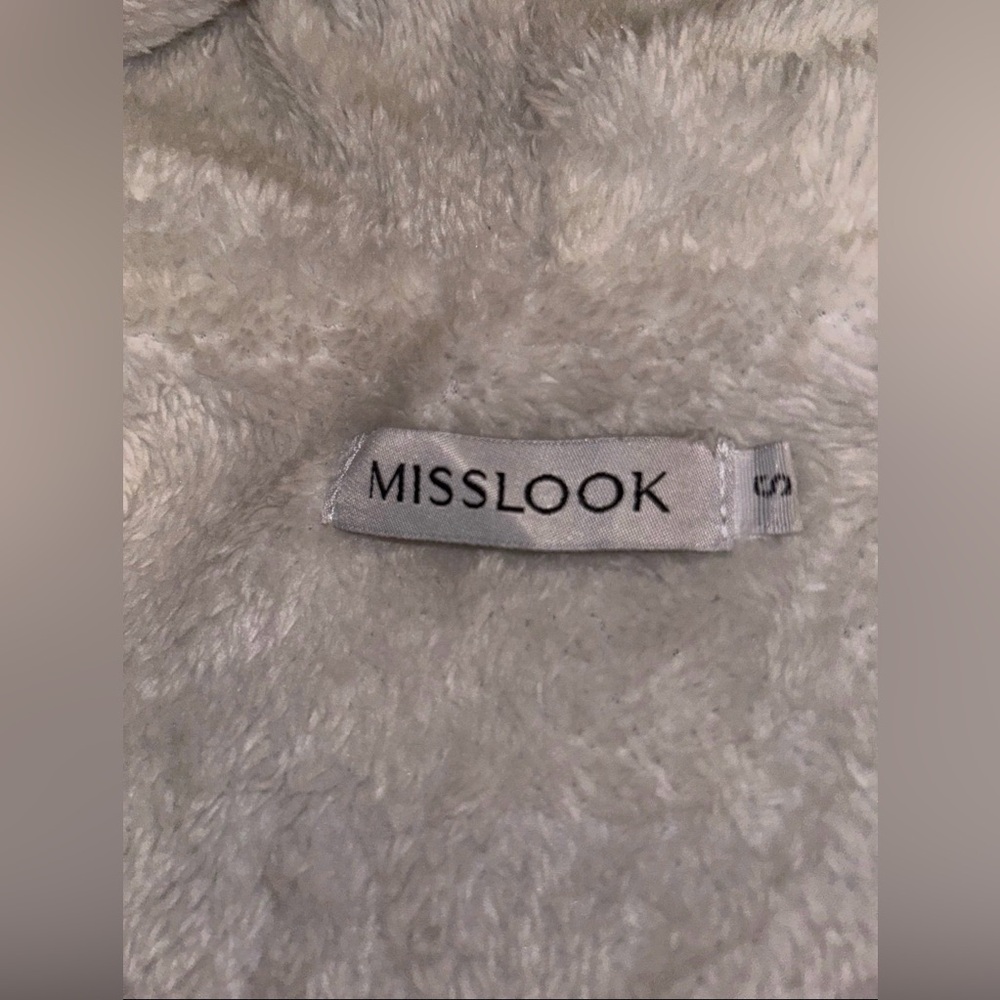 Woman’s small coat jacket peacoat gray  miss look - Picture 3 of 11